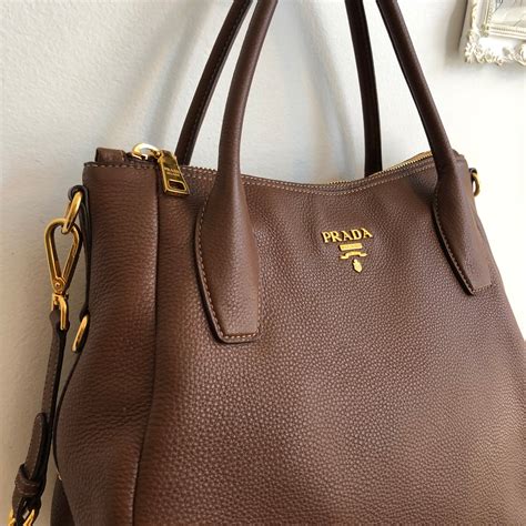 brown prada purse|brown leather prada handbag.